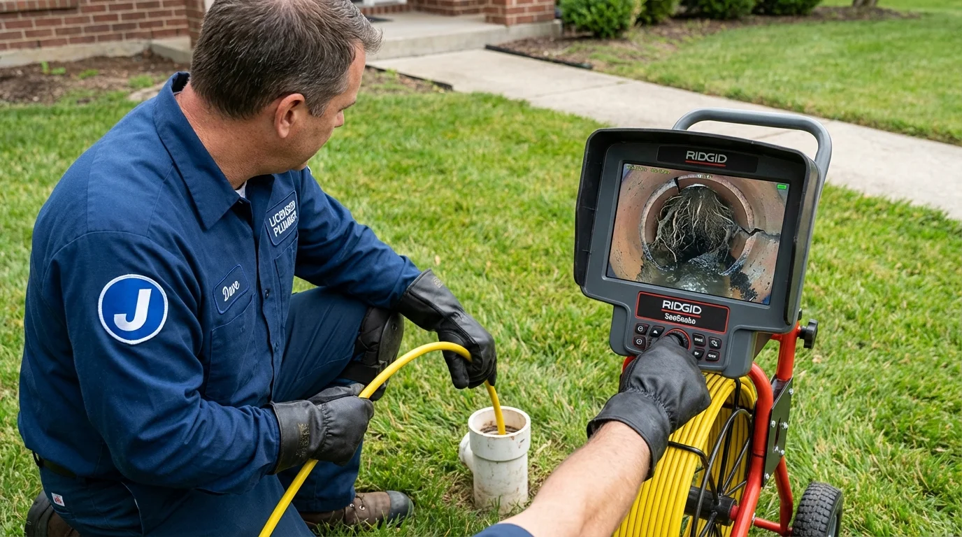 Sewer camera inspection being performed by Johns Plumbing LLC in Port Orange